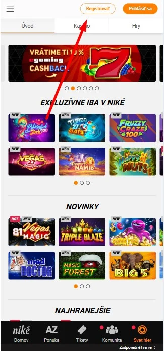 niké korak 1