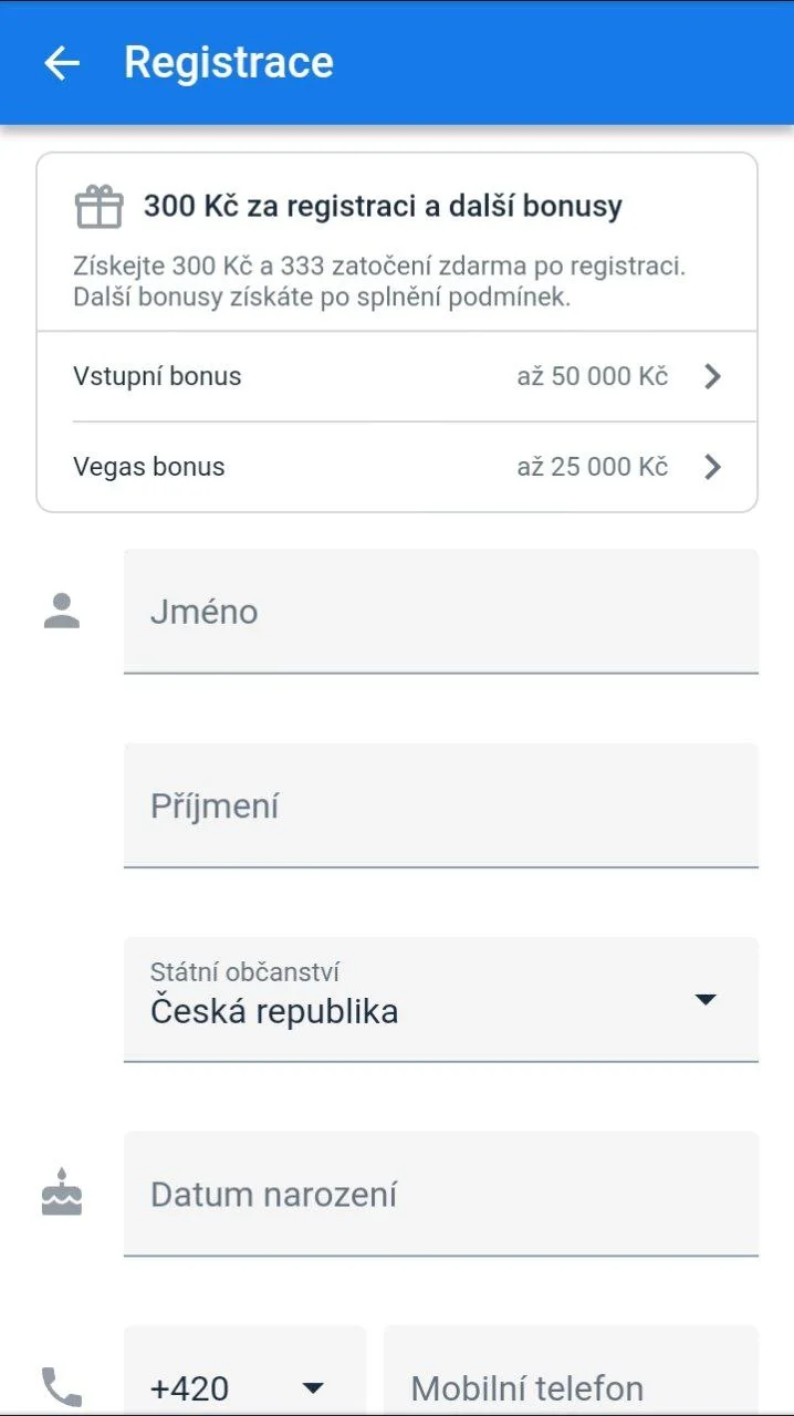 tipsport casino korak 2