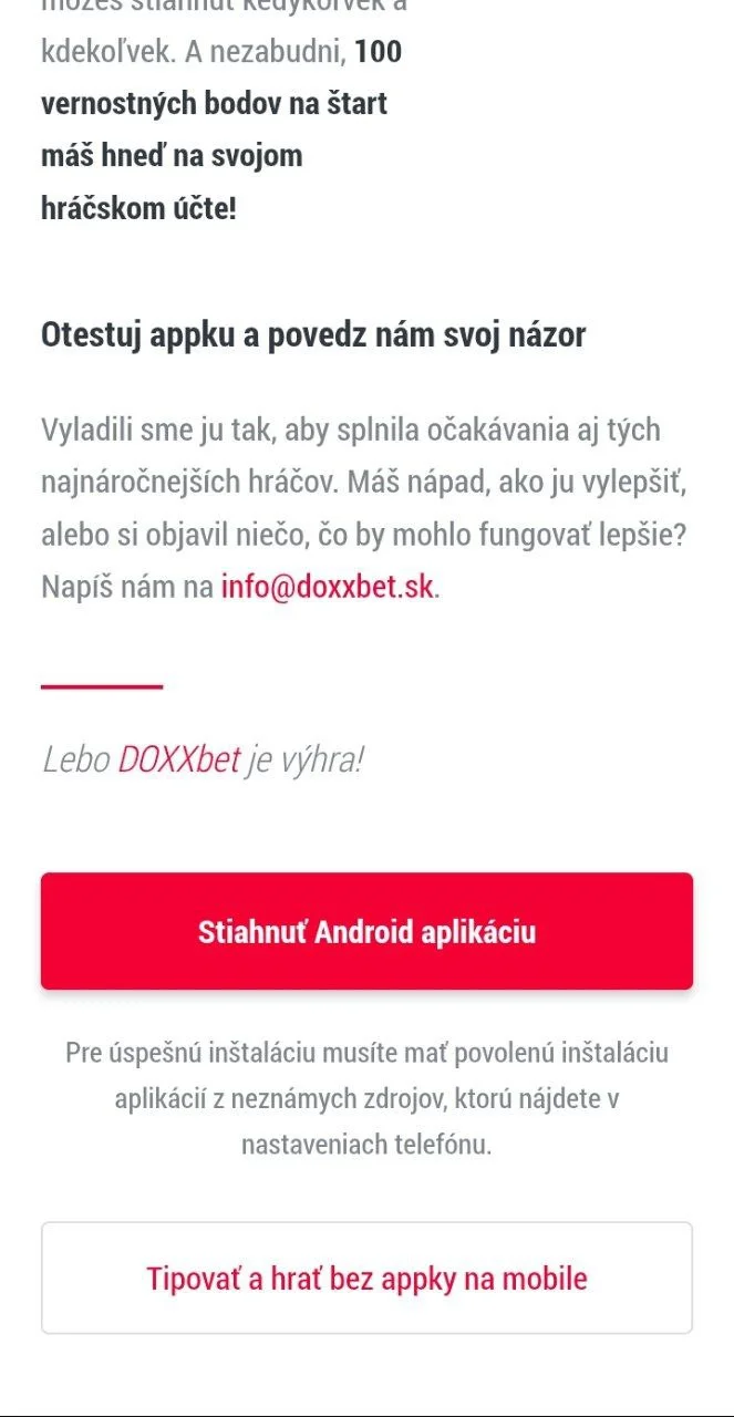 K inštalácii apk