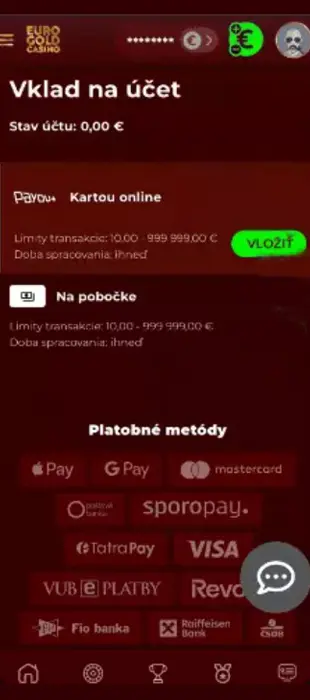 Zadanie sumy vkladu