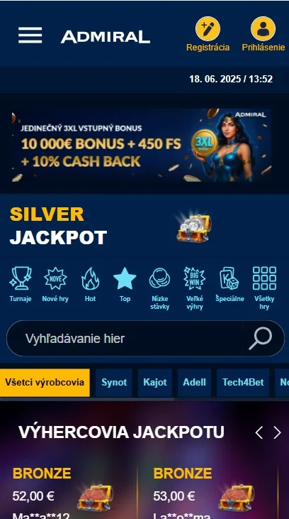 nové casino Amiral