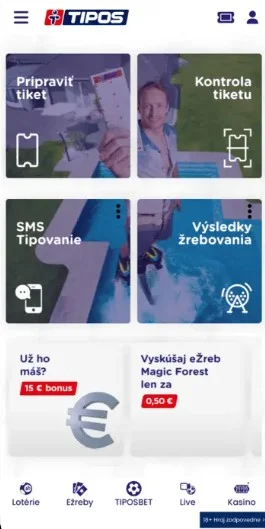 Bonus za vklad od Tipos