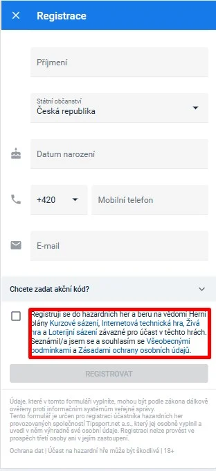 tipsport Akceptujte Podmienky