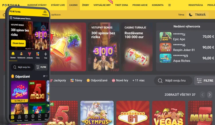 TOP 3 slovenské kasína slots Fortuna Casino
