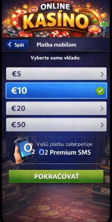 Zadajte sumu vkladu