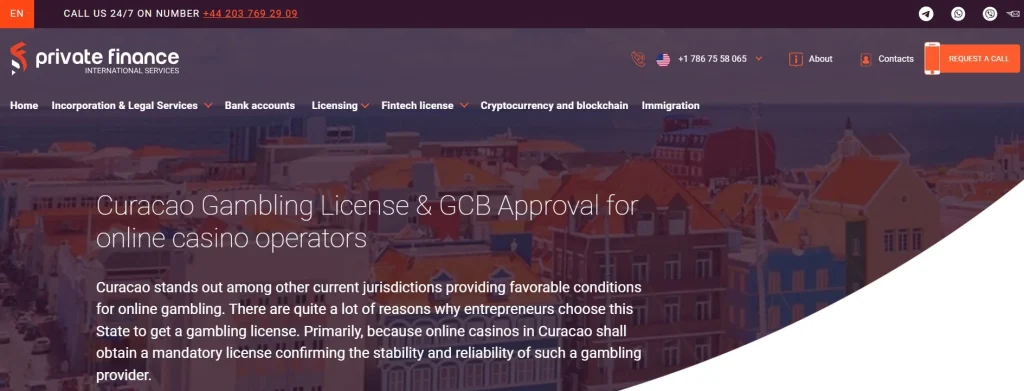 Curacao eGaming licencia