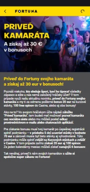 Fortuna: Bonus 30€