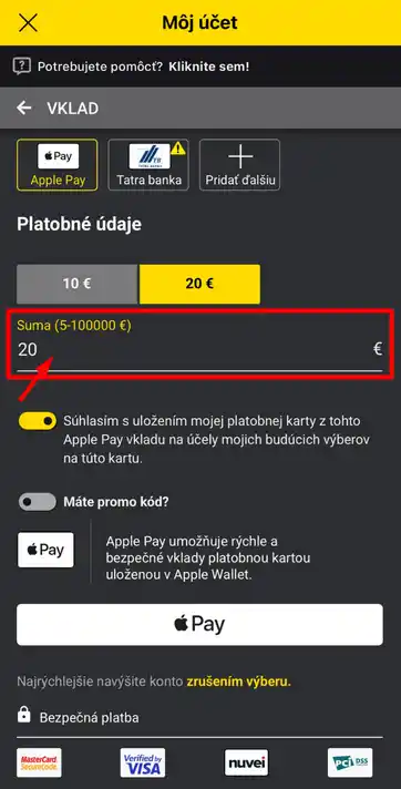 Pri správnej sume môžete aktivovať aj bonus za vklad vo Fortune.
